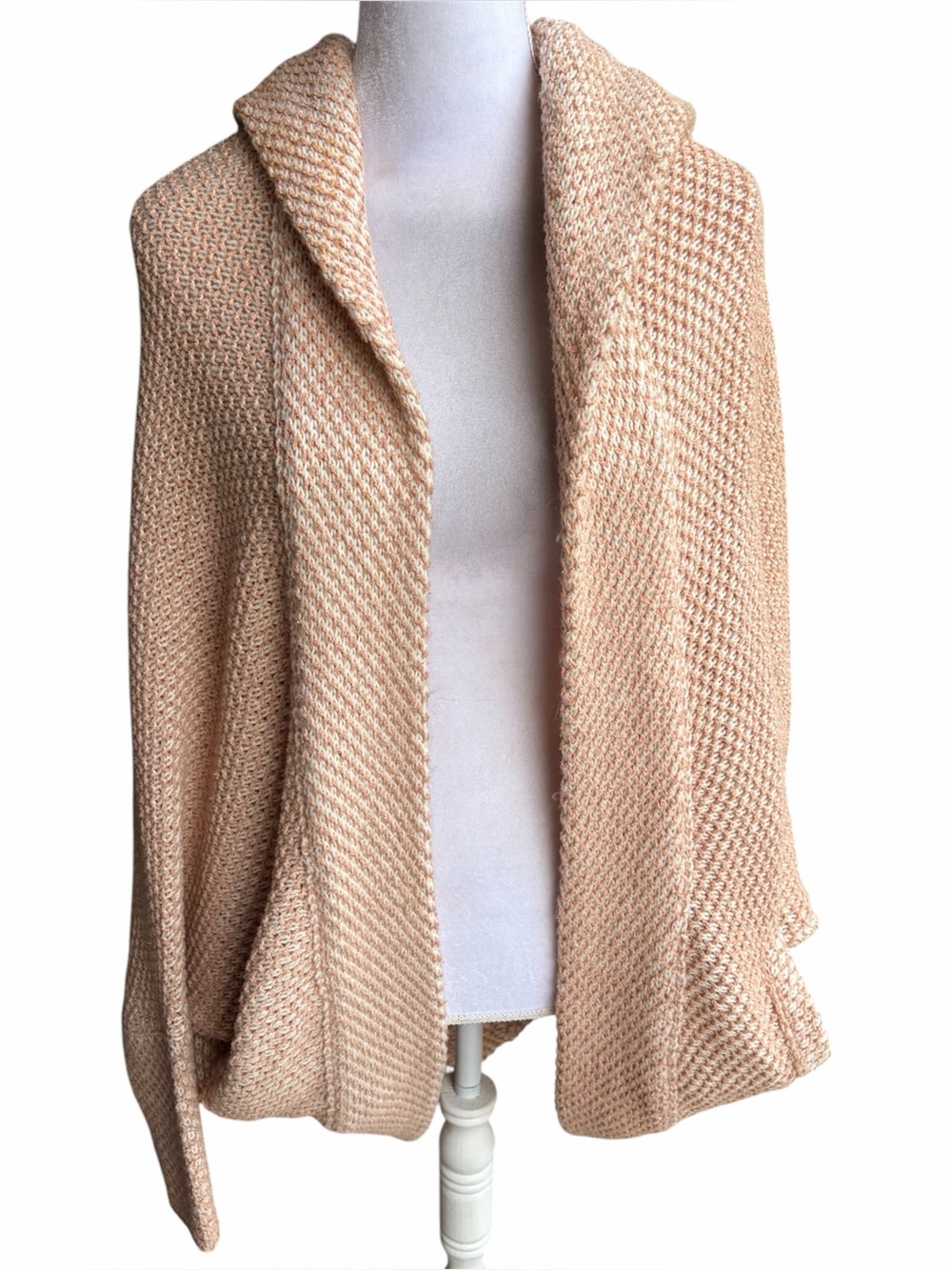 Free People Coco Cocoon Sweater Large Hoodie Chunky Knit Cardigan
